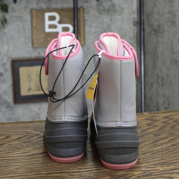 NWT Cat & Jack Toddler Girls Lenny Winter Boots AEX55 8T Gray - Picture 5 of 7